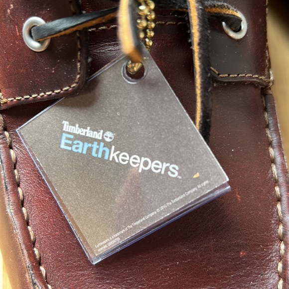 $200 - Timberland TB0A16MJ Wine/Brown Leather Classic 2 Eye Boat Shoes 74013 - Picture 4 of 12